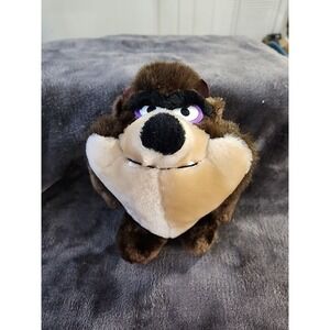 Vintage Taz Tasmanian Devil 1993 Warner Bros Plush Stuffed‎ Animal 8 Inches